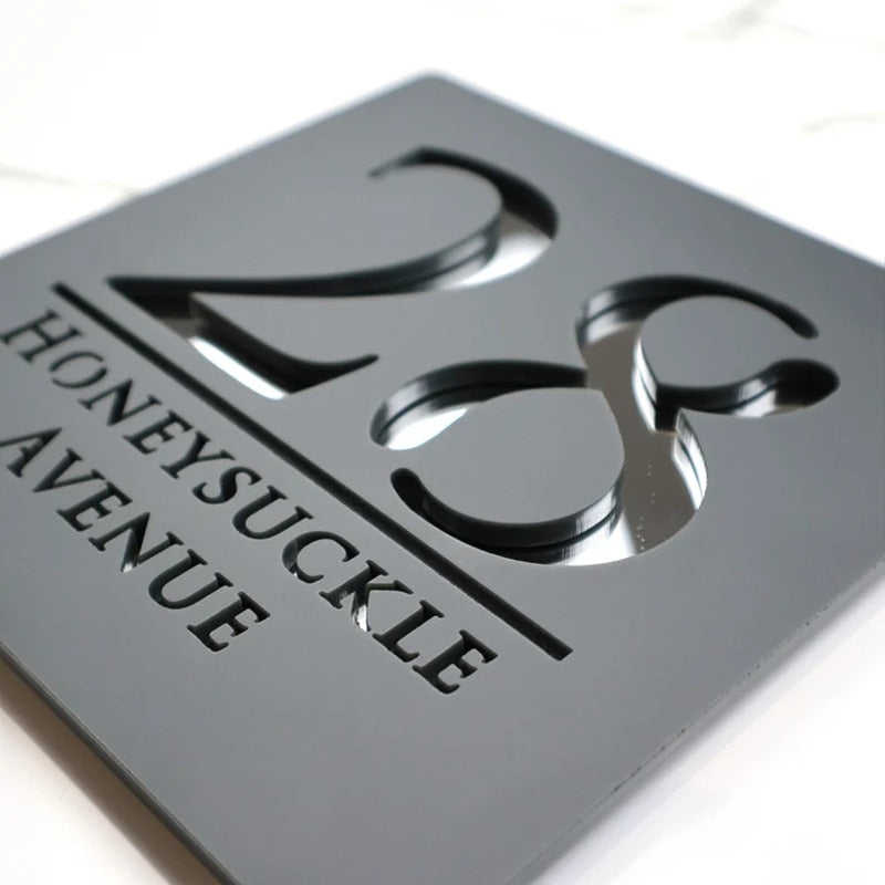 PERSONALISED HOUSE NUMBER SIGN