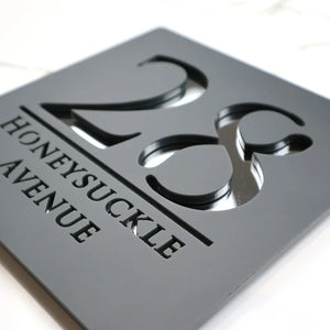 PERSONALISED HOUSE NUMBER SIGN
