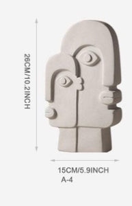 FACE SCULPTURE VASES