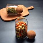 Load image into Gallery viewer, CORK BALL CLEAR STORAGE JARS
