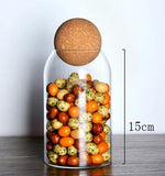Load image into Gallery viewer, CORK BALL CLEAR STORAGE JARS
