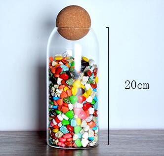 CORK BALL CLEAR STORAGE JARS