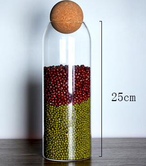 CORK BALL CLEAR STORAGE JARS