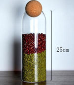 Load image into Gallery viewer, CORK BALL CLEAR STORAGE JARS
