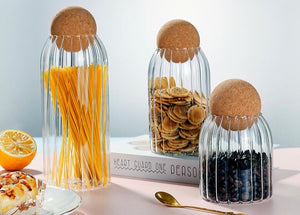 CORK BALL LINEAR STORAGE JARS