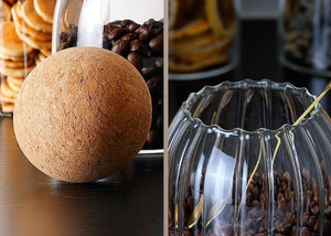 CORK BALL LINEAR STORAGE JARS