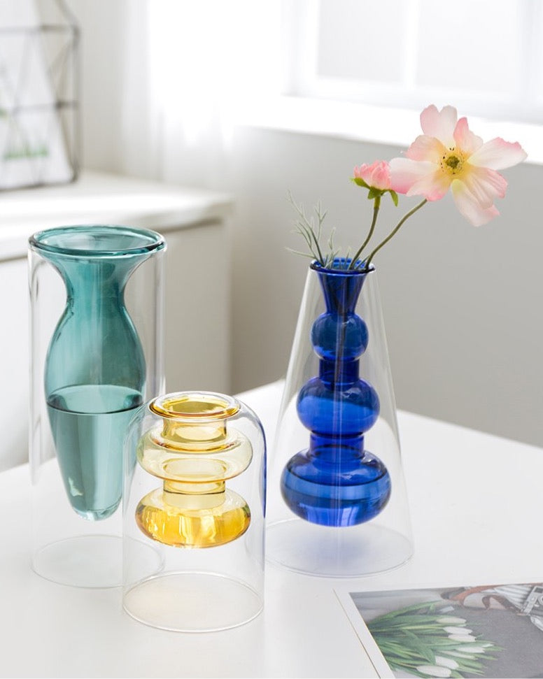 DOUBLE WALLED VASE – Ricca Casa