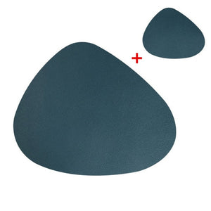 PU LEATHER PLACEMAT & COASTER SET