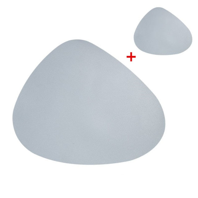PU LEATHER PLACEMAT & COASTER SET