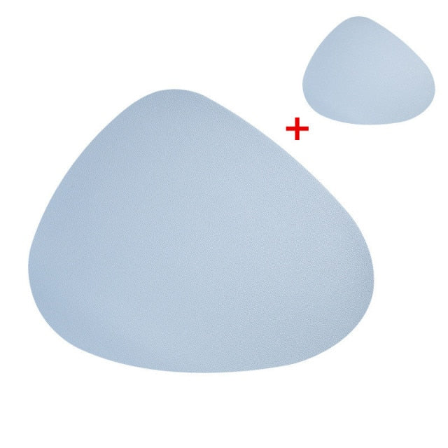 PU LEATHER PLACEMAT & COASTER SET