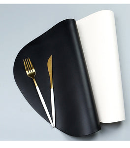 PU LEATHER PLACEMAT & COASTER SET