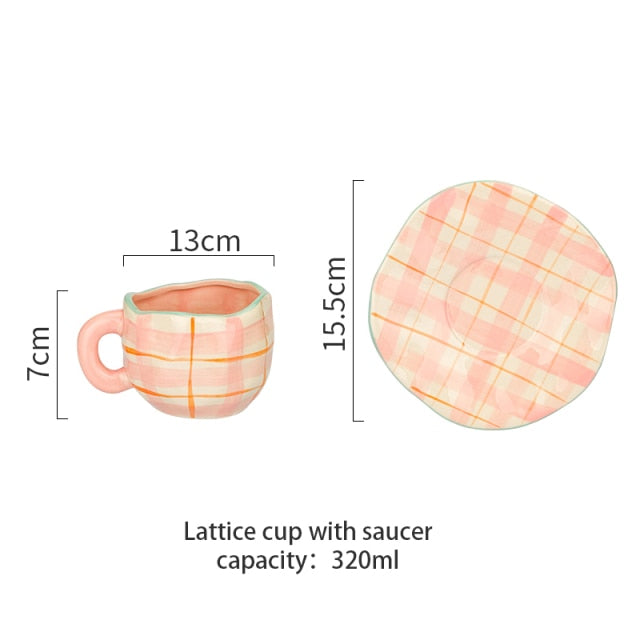 HAND PAINTED CERAMIC CUPS
