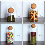 Load image into Gallery viewer, CORK BALL CLEAR STORAGE JARS
