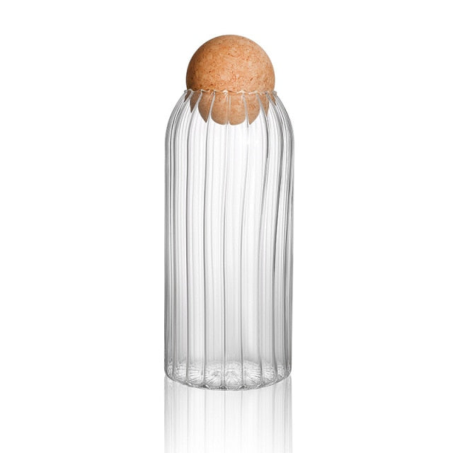 CORK BALL LINEAR STORAGE JARS